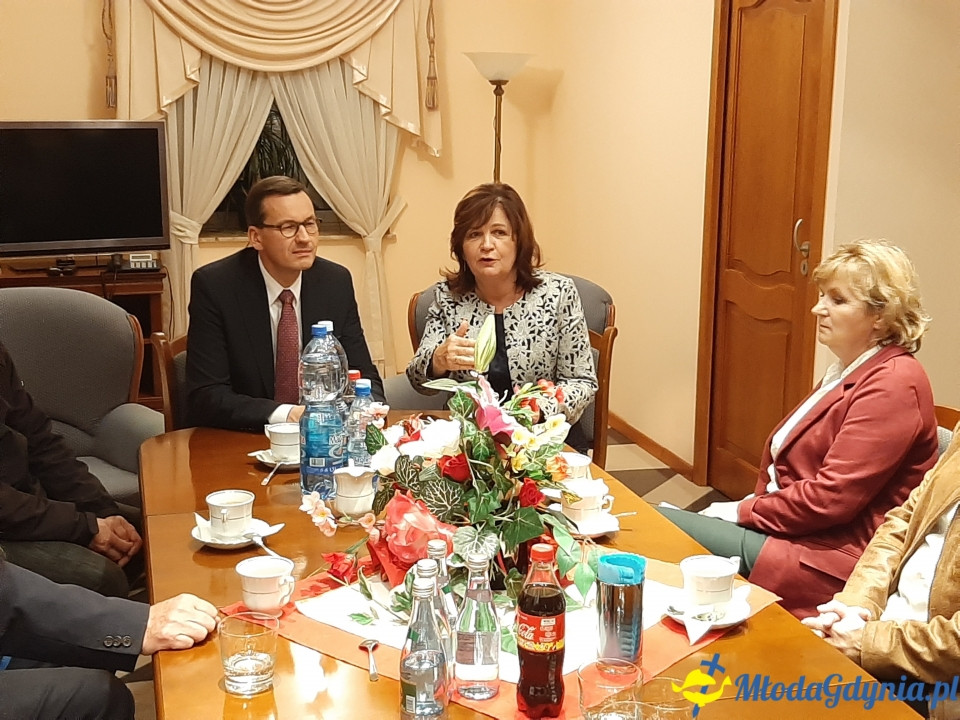 Premier Mateusz Morawiecki - spotkanie ze sztabem poseł Małgorzaty Zwiercan