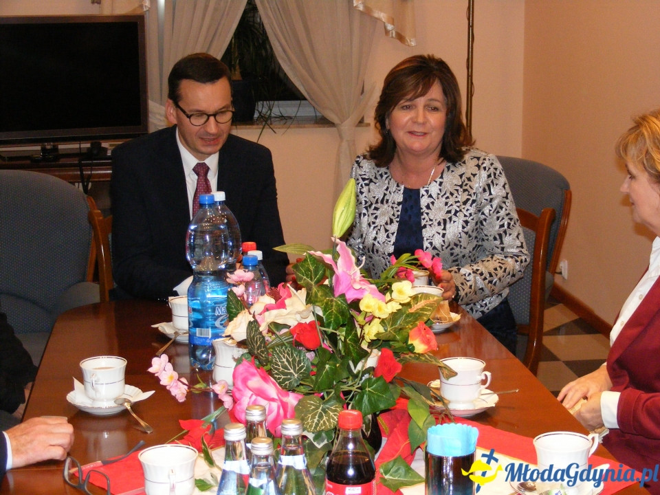 Premier Mateusz Morawiecki - spotkanie ze sztabem poseł Małgorzaty Zwiercan