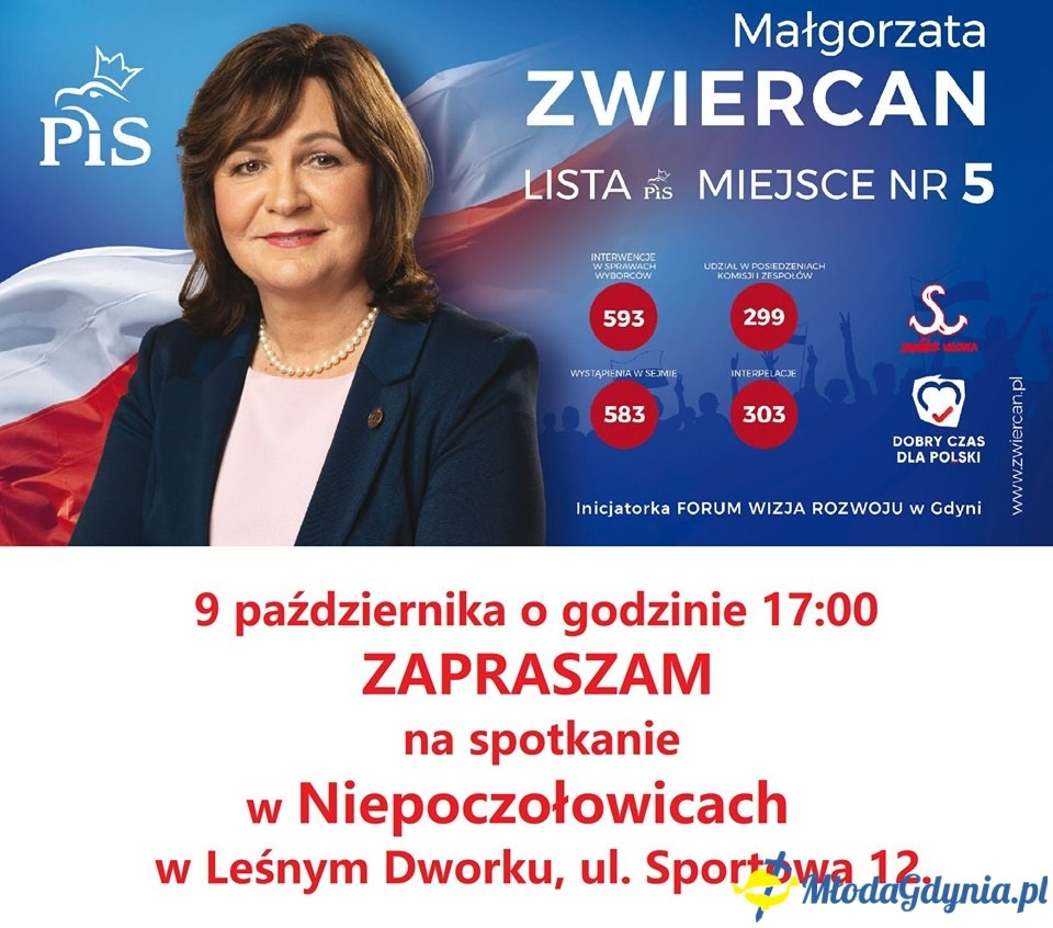 Małgorzata Zwiercan - tuż przed finałem kampanii wyborczej 2019