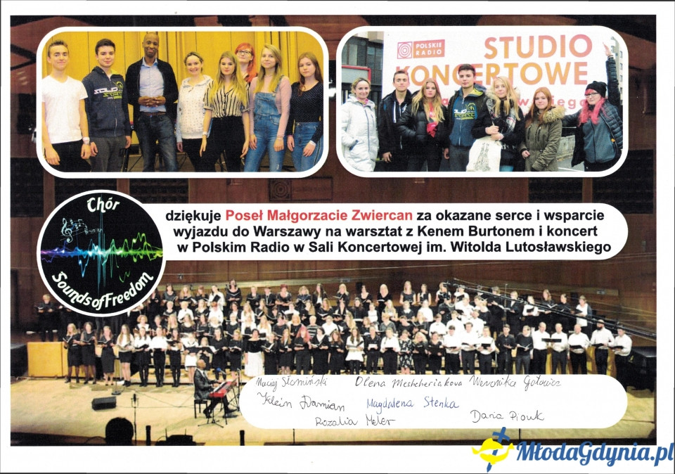 Podziękowania dla poseł Małgorzaty Zwiercan