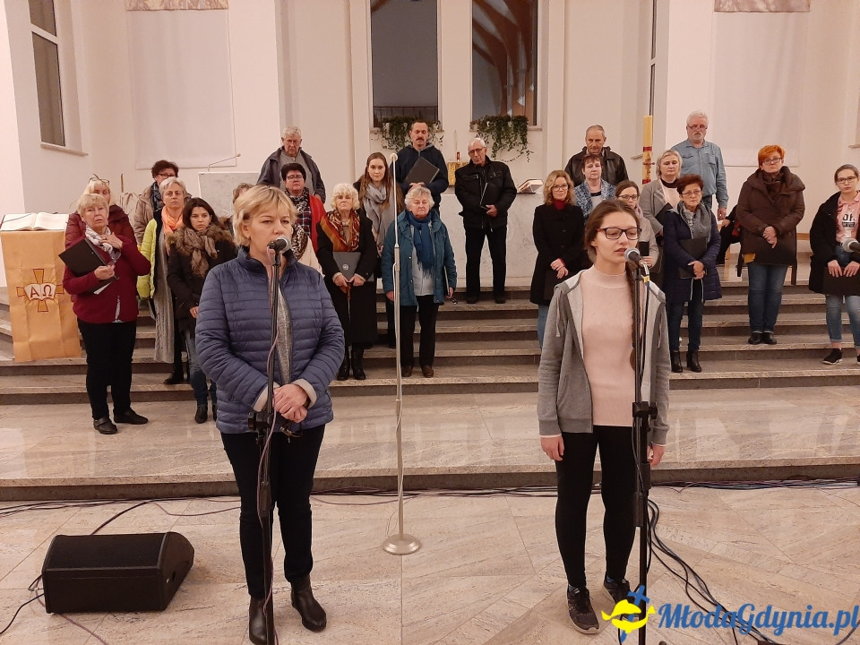 Piaśnicka Msza Żałobna - próba przed koncertem w Chwaszczynie 07.11.2019