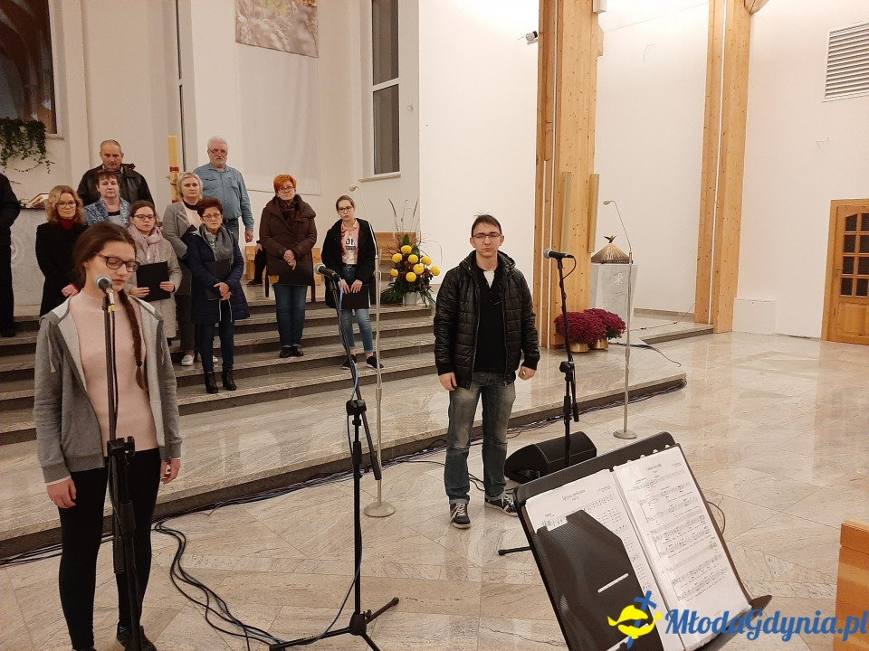 Piaśnicka Msza Żałobna - próba przed koncertem w Chwaszczynie 07.11.2019