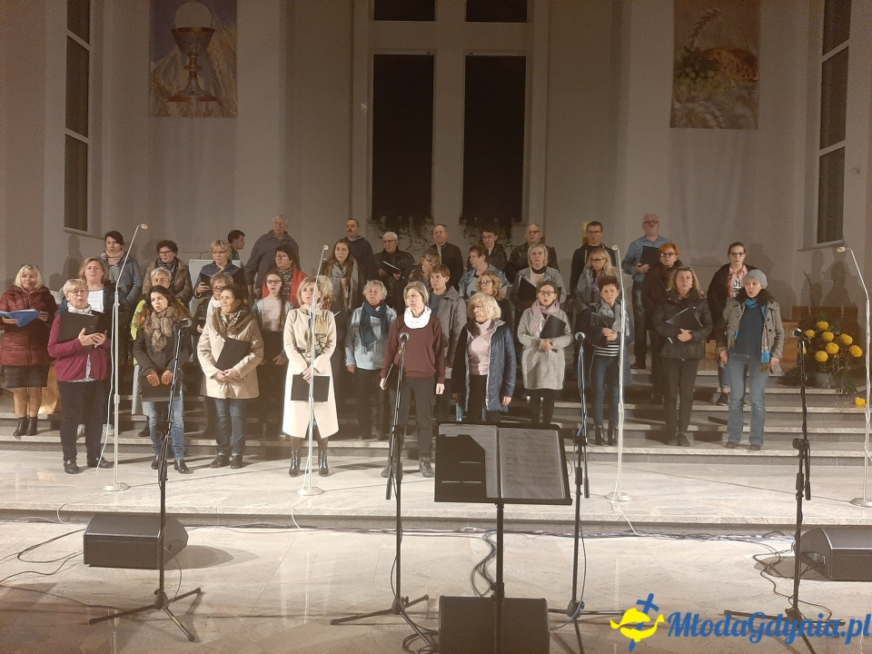 Piaśnicka Msza Żałobna - próba przed koncertem w Chwaszczynie 07.11.2019