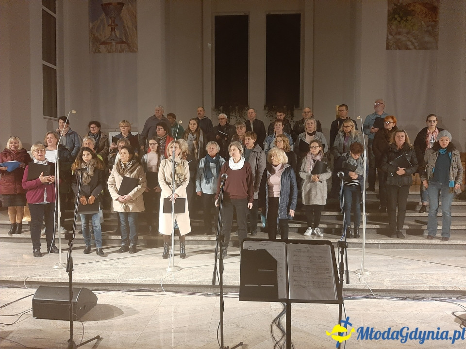 Piaśnicka Msza Żałobna - próba przed koncertem w Chwaszczynie 07.11.2019