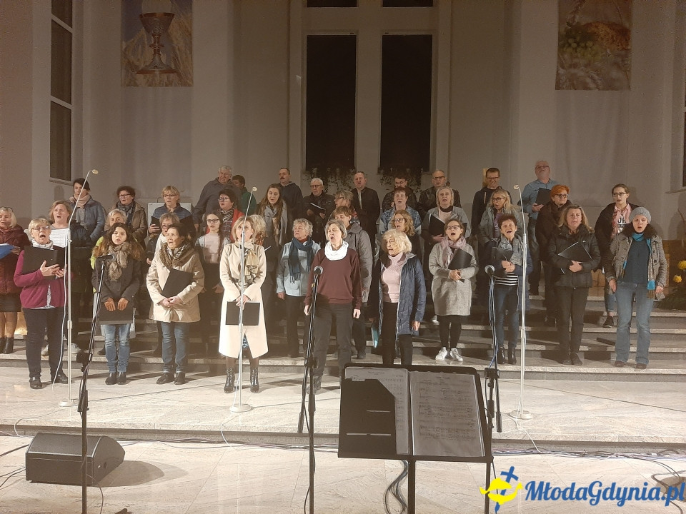 Piaśnicka Msza Żałobna - próba przed koncertem w Chwaszczynie 07.11.2019