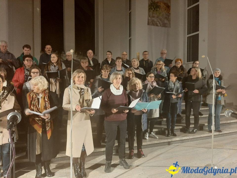 Piaśnicka Msza Żałobna - próba przed koncertem w Chwaszczynie 07.11.2019