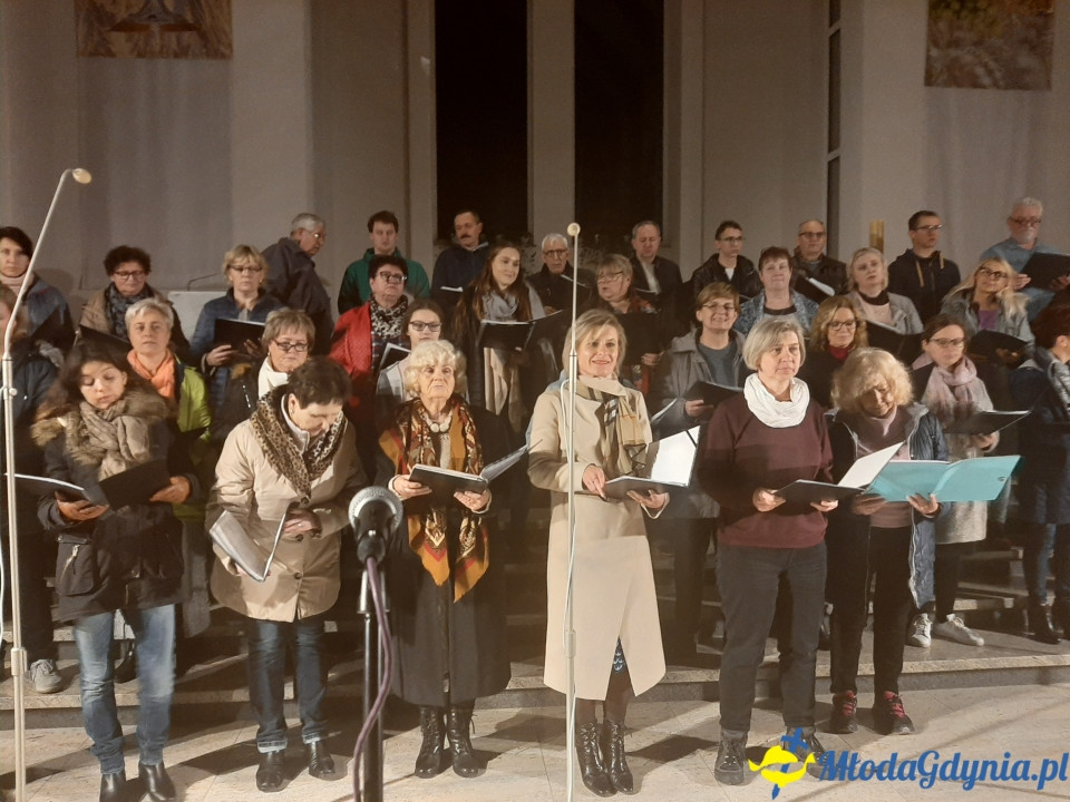 Piaśnicka Msza Żałobna - próba przed koncertem w Chwaszczynie 07.11.2019