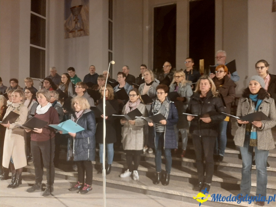 Piaśnicka Msza Żałobna - próba przed koncertem w Chwaszczynie 07.11.2019