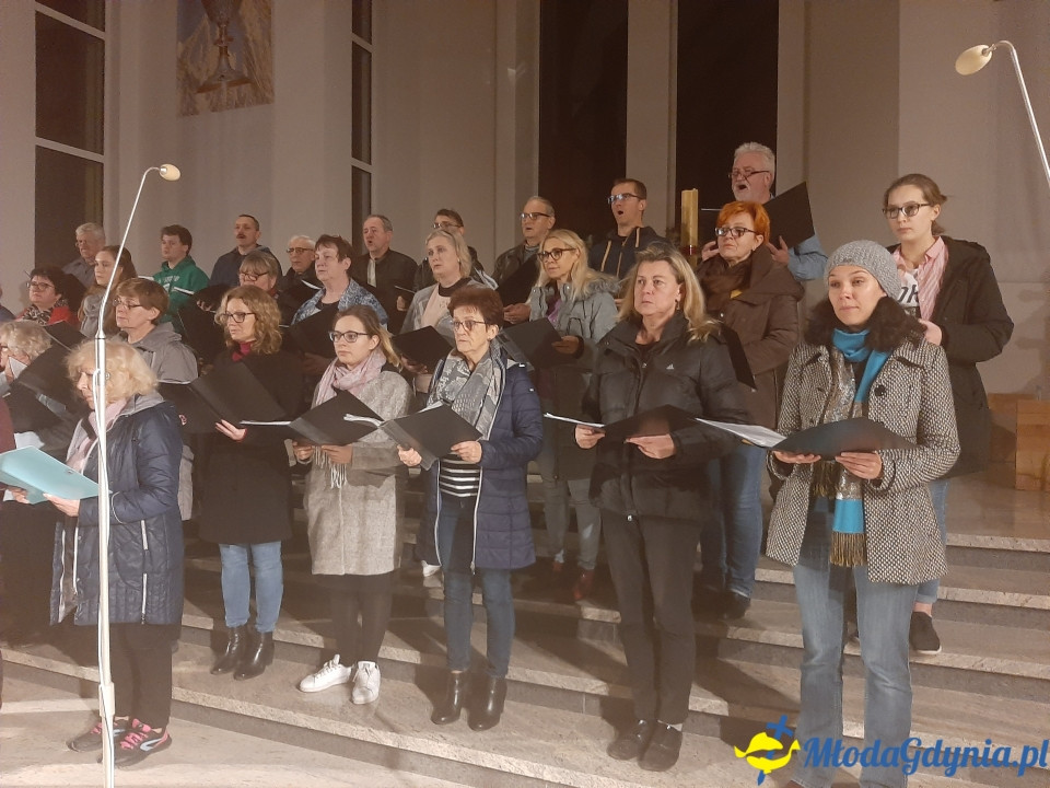 Piaśnicka Msza Żałobna - próba przed koncertem w Chwaszczynie 07.11.2019