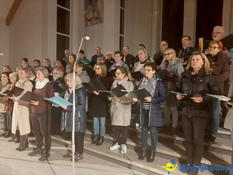 Piaśnicka Msza Żałobna - próba przed koncertem w Chwaszczynie 07.11.2019
