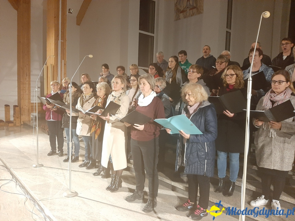 Piaśnicka Msza Żałobna - próba przed koncertem w Chwaszczynie 07.11.2019