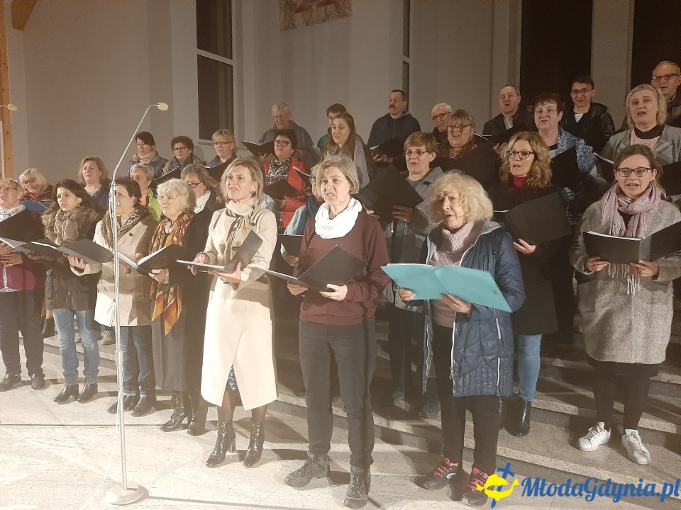 Piaśnicka Msza Żałobna - próba przed koncertem w Chwaszczynie 07.11.2019