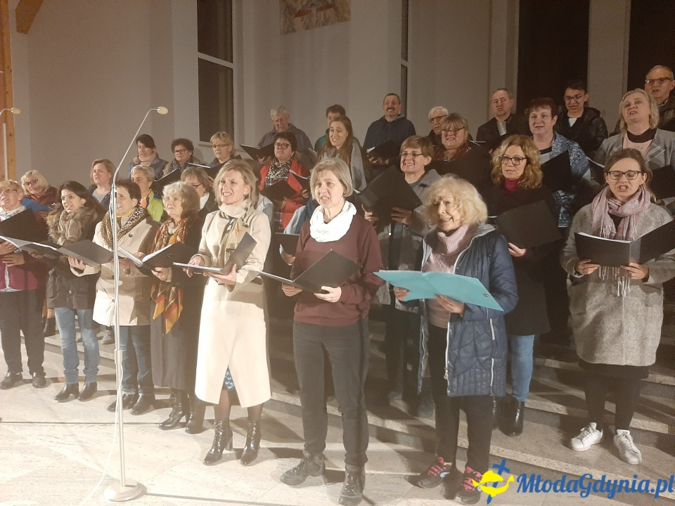 Piaśnicka Msza Żałobna - próba przed koncertem w Chwaszczynie 07.11.2019