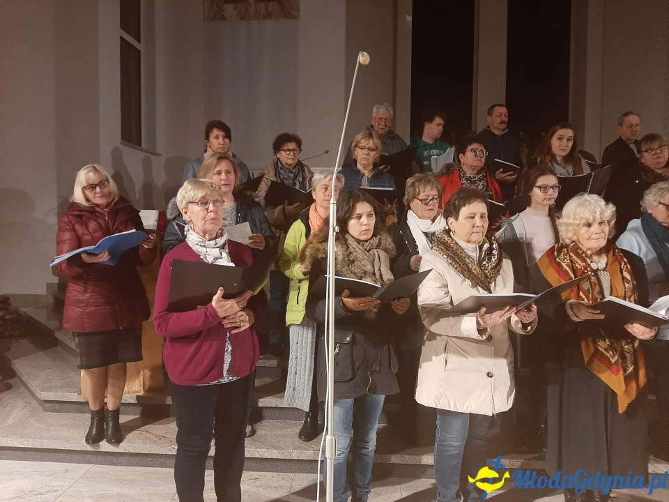 Piaśnicka Msza Żałobna - próba przed koncertem w Chwaszczynie 07.11.2019