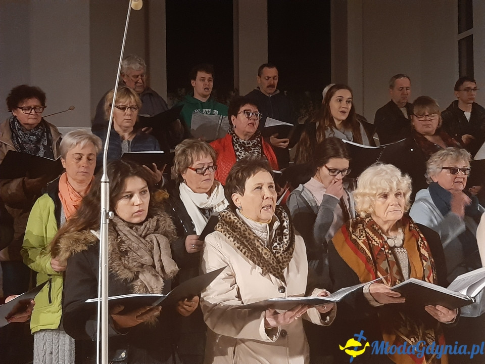 Piaśnicka Msza Żałobna - próba przed koncertem w Chwaszczynie 07.11.2019