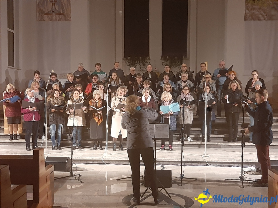 Piaśnicka Msza Żałobna - próba przed koncertem w Chwaszczynie 07.11.2019