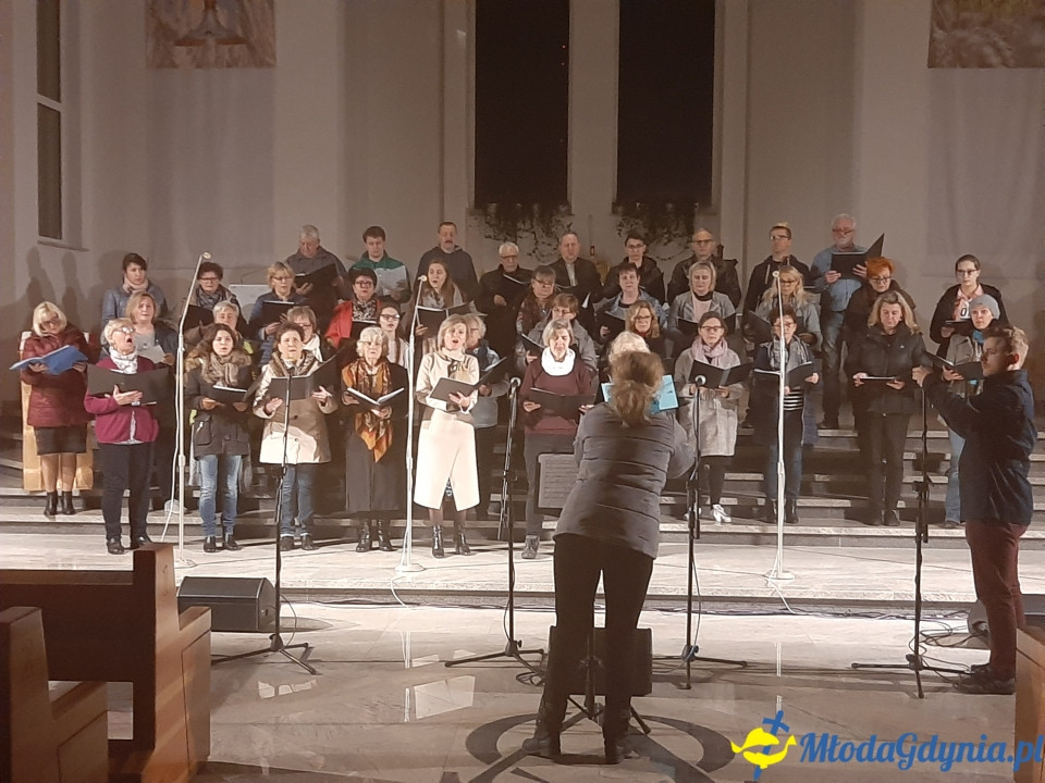 Piaśnicka Msza Żałobna - próba przed koncertem w Chwaszczynie 07.11.2019