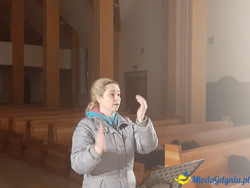 Piaśnicka Msza Żałobna - próba przed koncertem w Chwaszczynie 07.11.2019