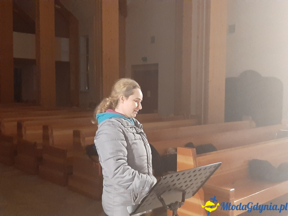Piaśnicka Msza Żałobna - próba przed koncertem w Chwaszczynie 07.11.2019