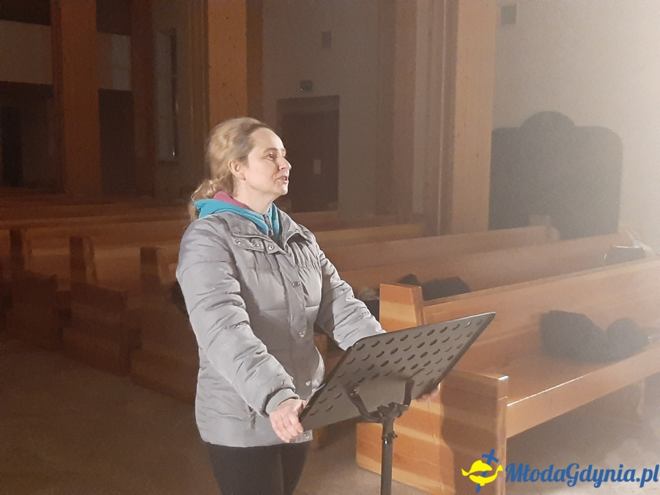 Piaśnicka Msza Żałobna - próba przed koncertem w Chwaszczynie 07.11.2019