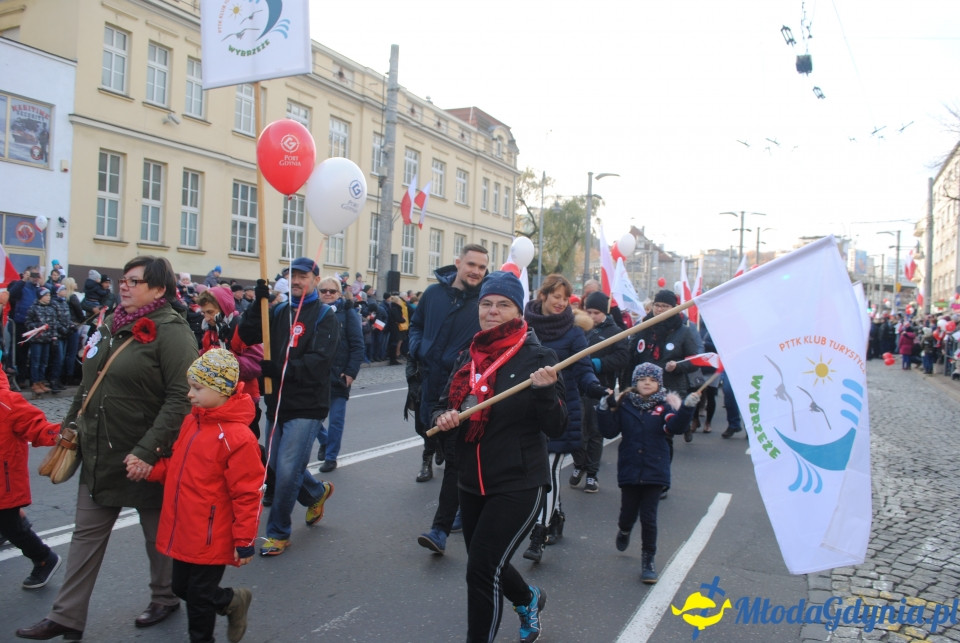 PTTK KT Wybrzeże na Gdyńskiej Paradzie Niepodległości - 11.11.2019 r.
