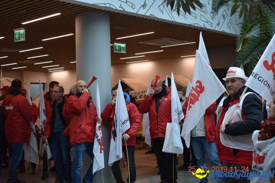 Castorama - protest Solidarności