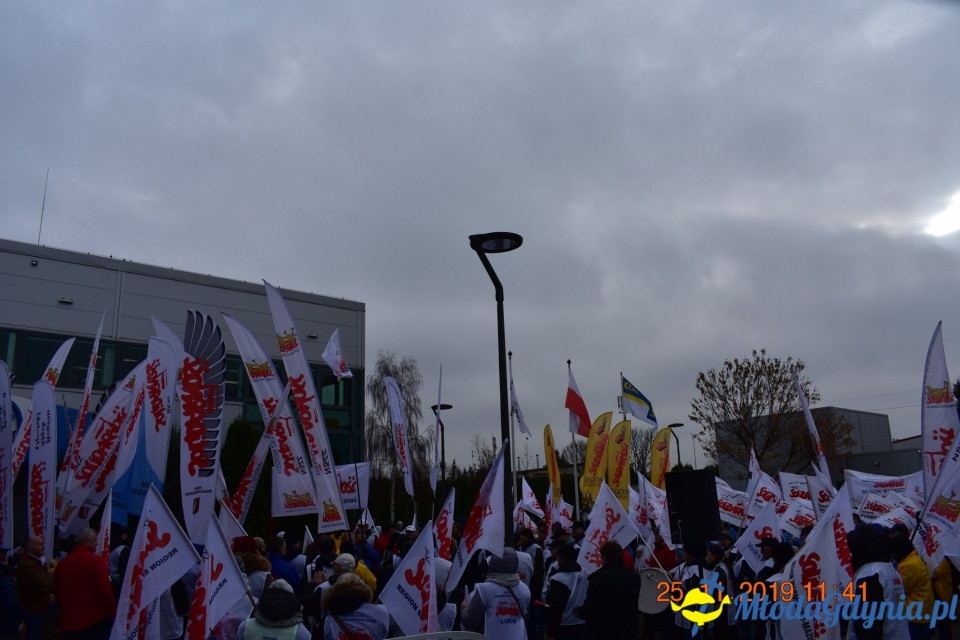 Castorama - protest Solidarności