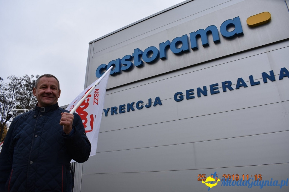 Castorama - protest Solidarności