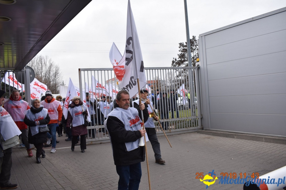 Castorama - protest Solidarności