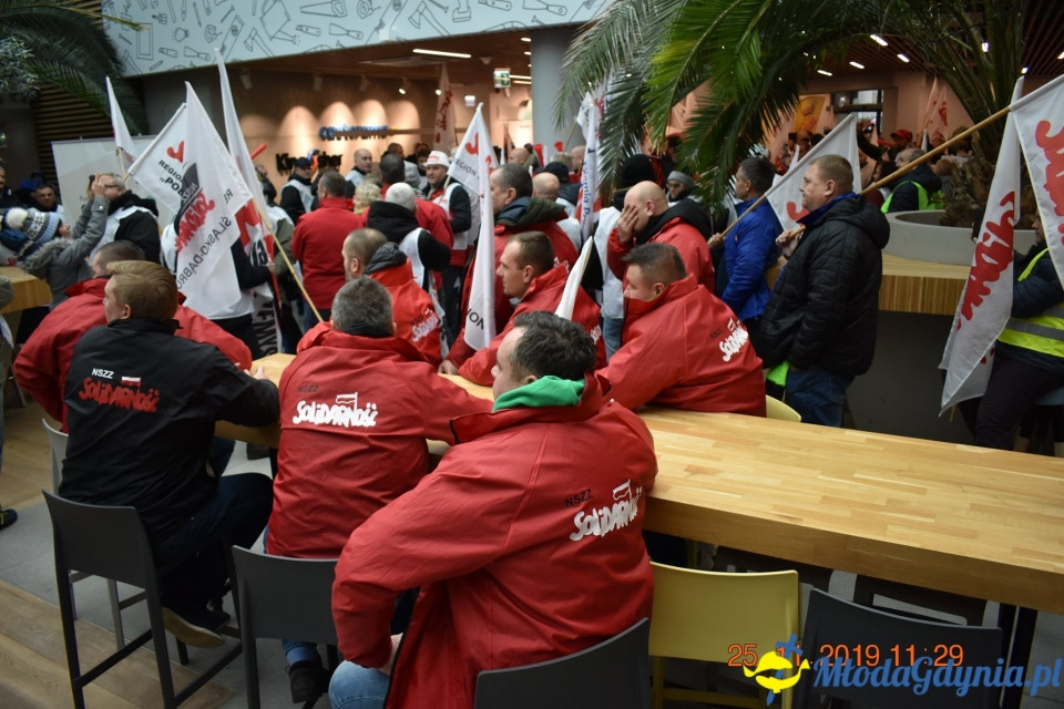 Castorama - protest Solidarności