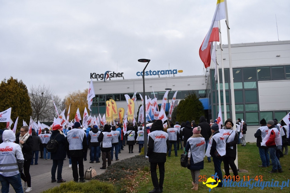 Castorama - protest Solidarności