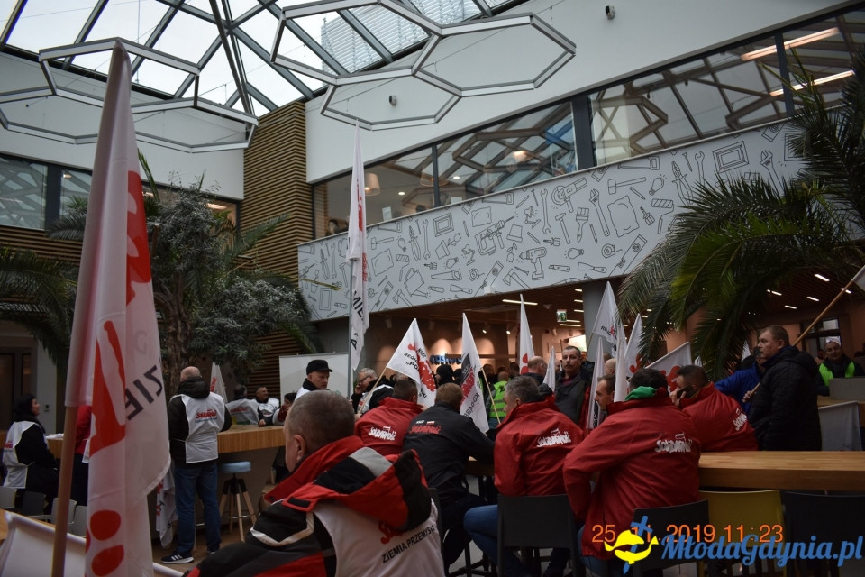 Castorama - protest Solidarności