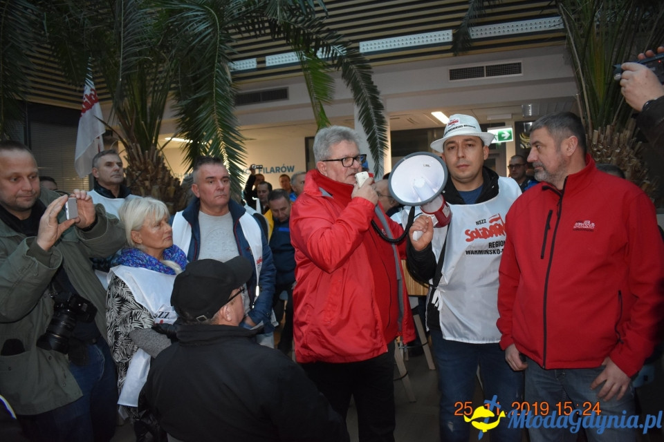 Castorama - protest Solidarności