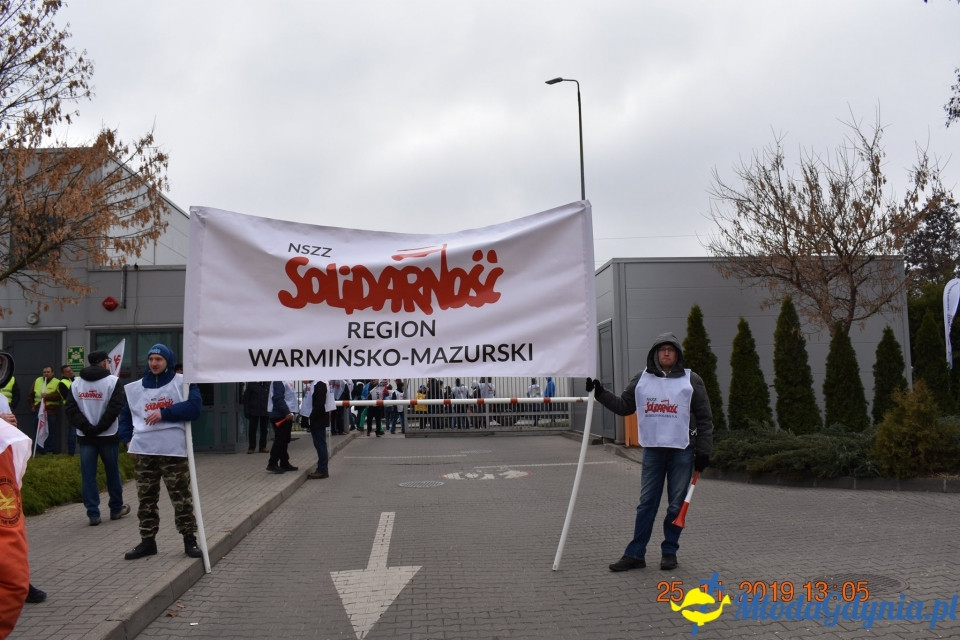 Castorama - protest Solidarności