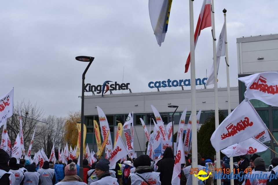 Castorama - protest Solidarności