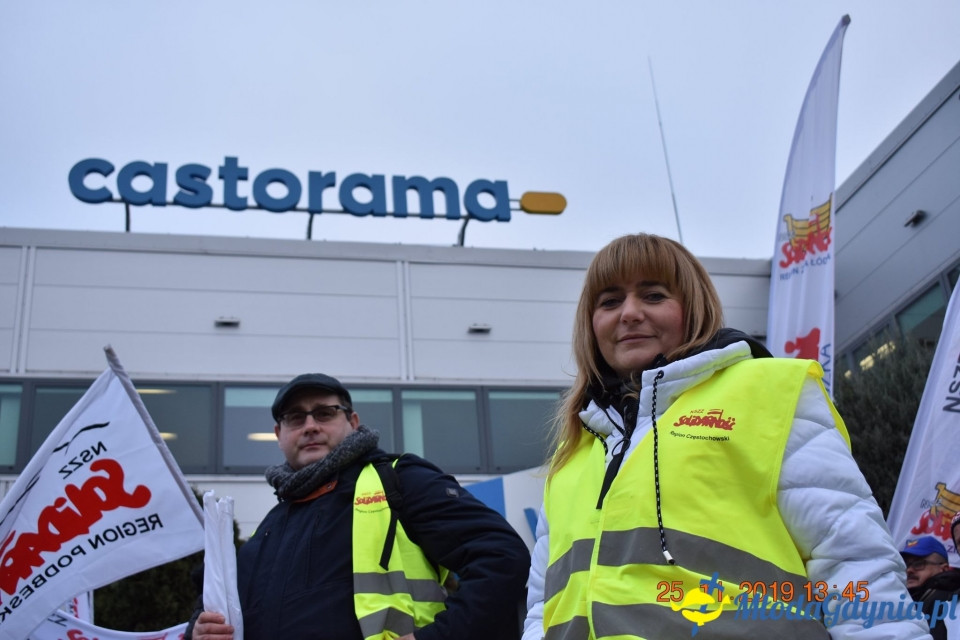 Castorama - protest Solidarności