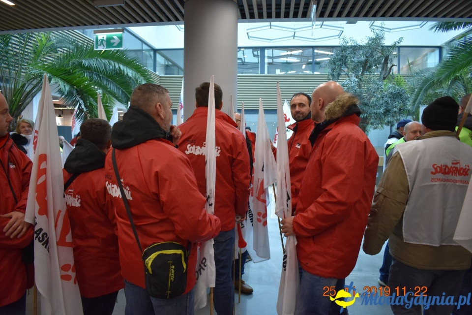 Castorama - protest Solidarności