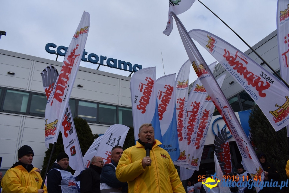 Castorama - protest Solidarności