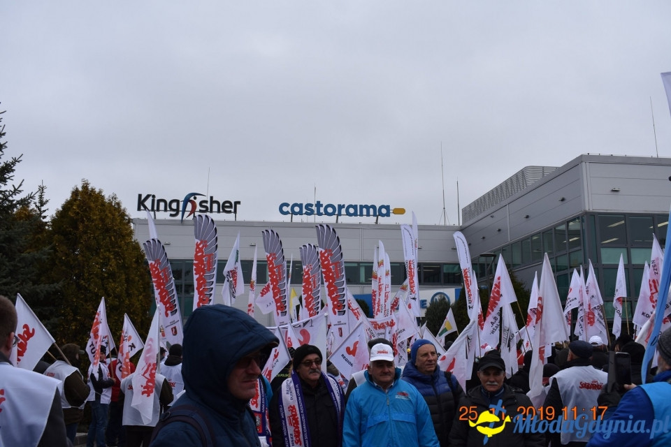 Castorama - protest Solidarności