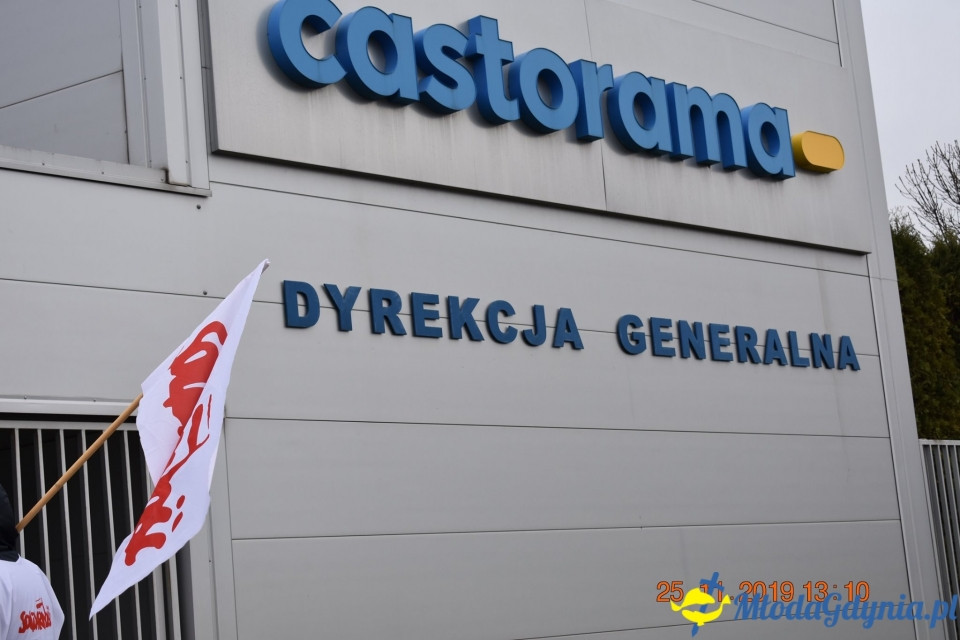 Castorama - protest Solidarności