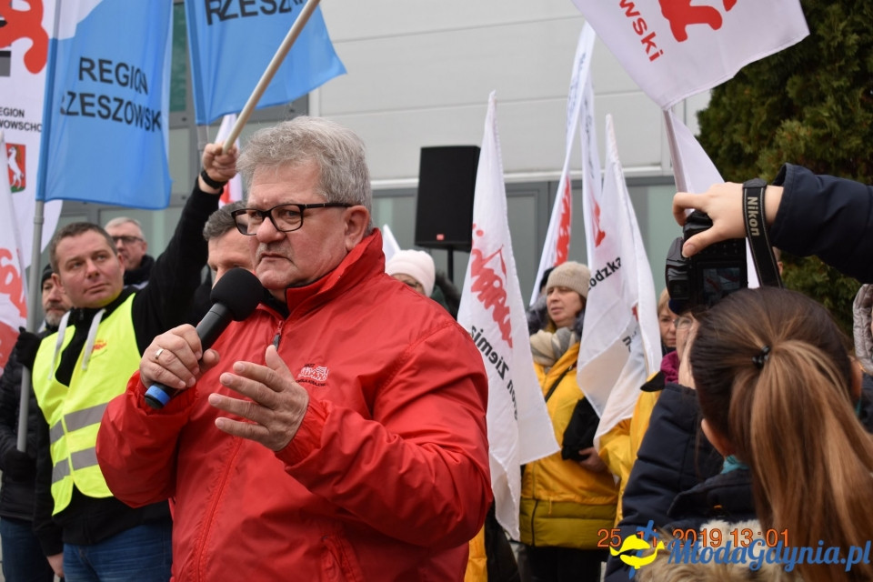 Castorama - protest Solidarności