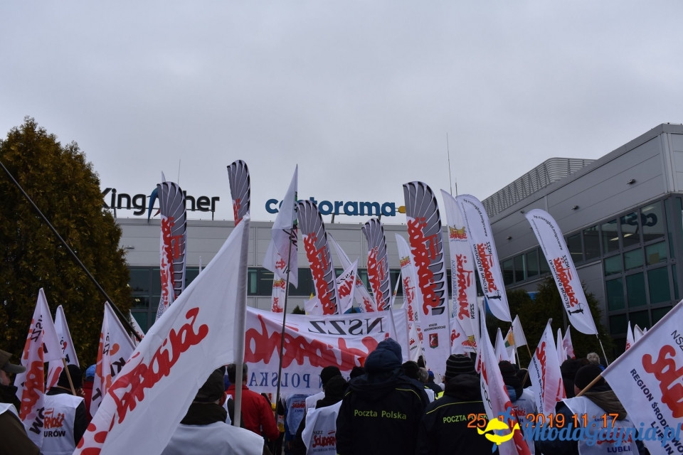 Castorama - protest Solidarności