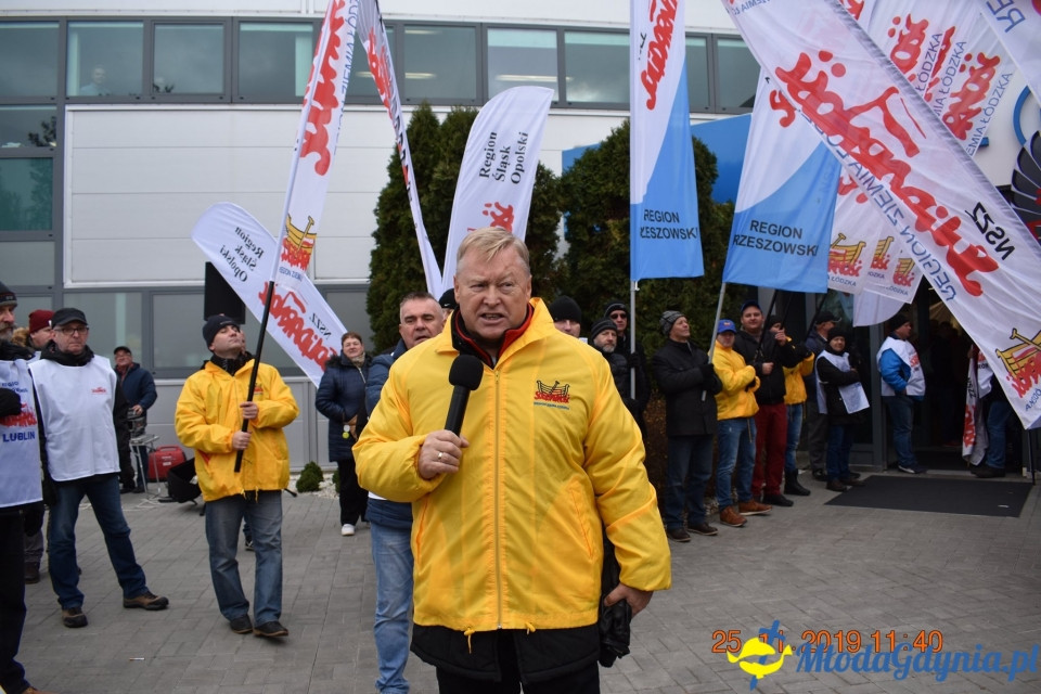 Castorama - protest Solidarności