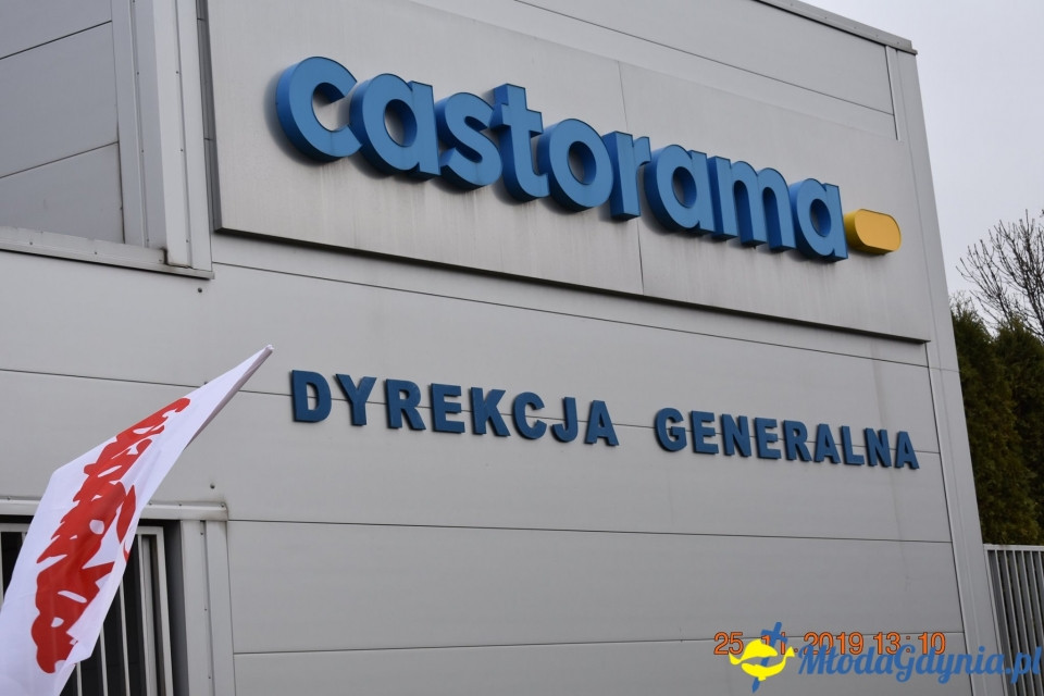 Castorama - protest Solidarności