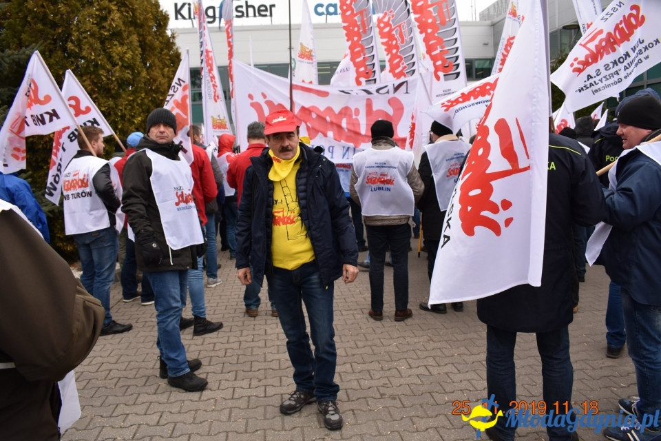 Castorama - protest Solidarności