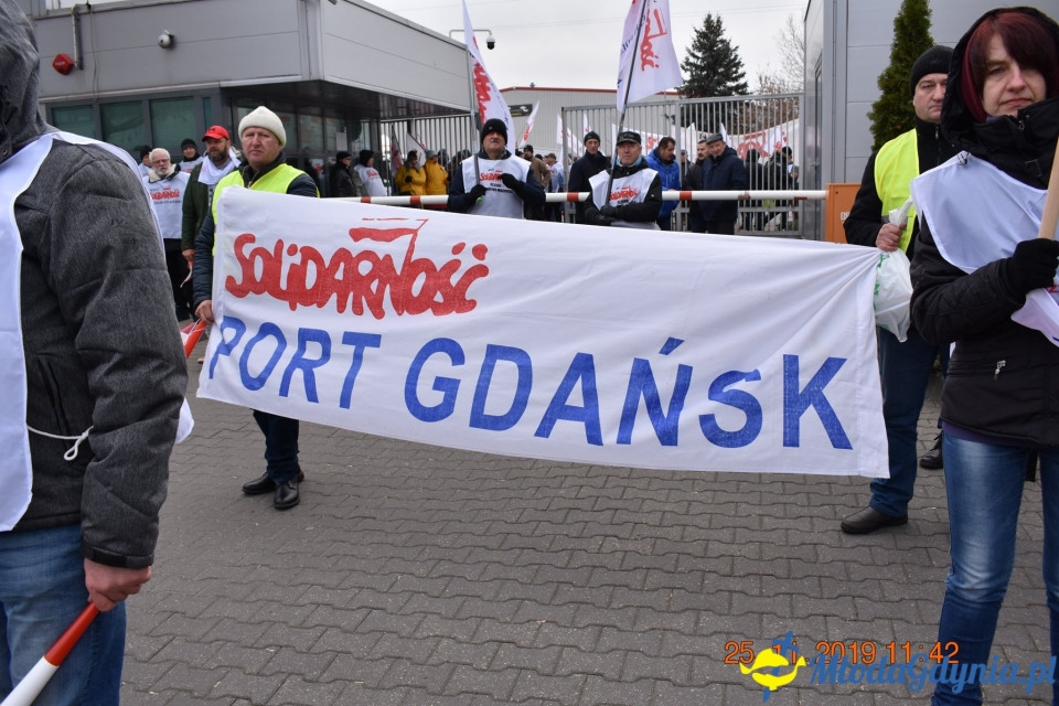 Castorama - protest Solidarności