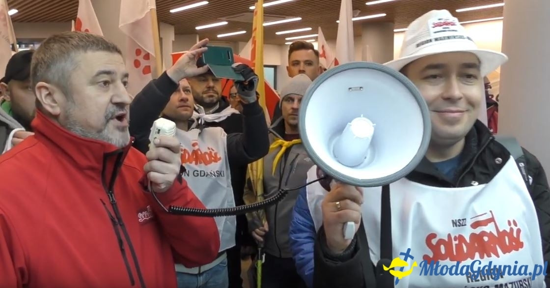 Castorama - protest Solidarności