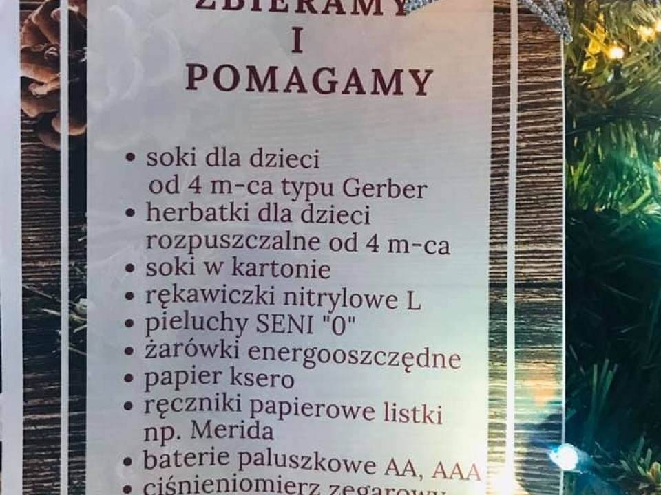 Spontaniczna zbiórka dla dzieci z Bursztynowej Przystani