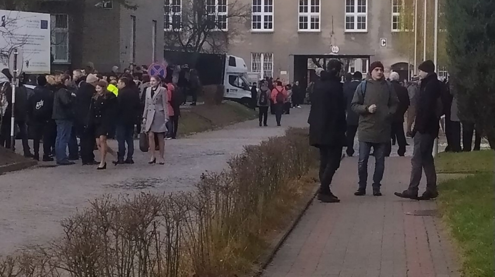 Niewybuch w Uniwersytecie Morskim