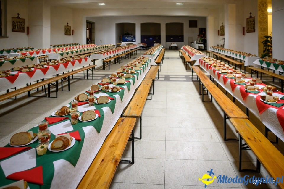 Gdyńska wigilia 2019 u Franciszkanów